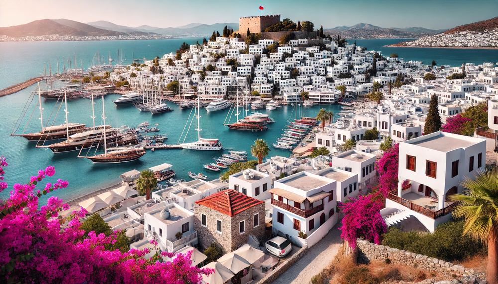 Insect Bite Treatment in Bodrum | Online Prescription | Bodrum harbor with the castle, yachts and white houses | E-rx.online