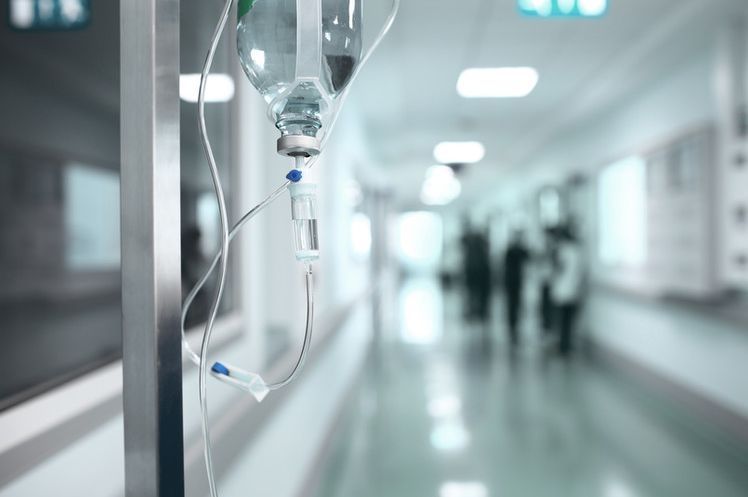 Getting a Bed Rest Report While in Turkey | Online Prescription | IV drip bag in a hospital corridor | E-rx.online